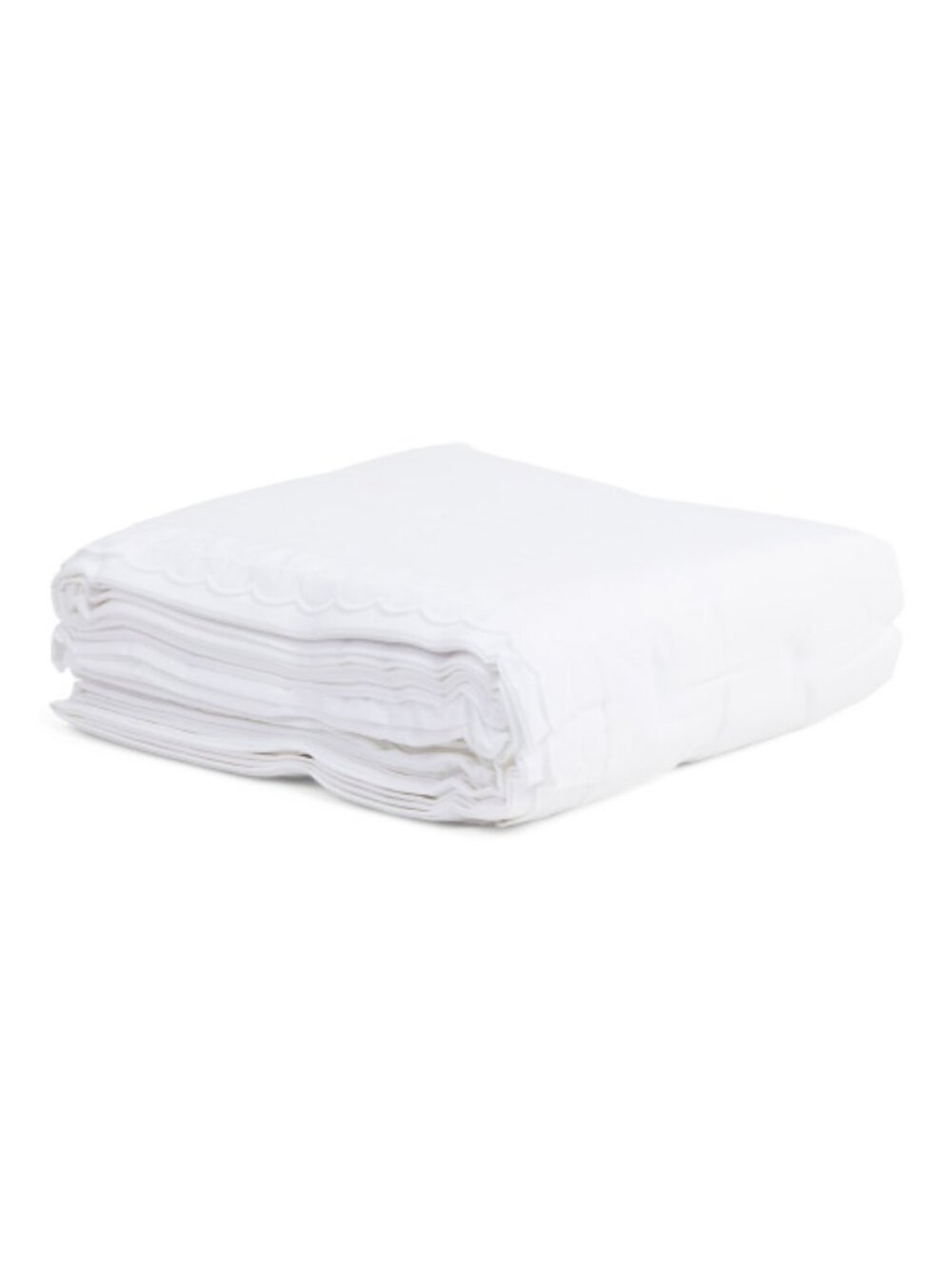 DOCOFIL Made In Portugal Scallop Ruffle Sheet Set - Picture 2 of 3